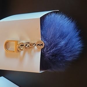 Tory Burch Pom-pom Fur bag charm - Key chain